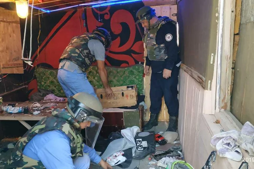 Biləcəri qəsəbəsində silah-sursat tapılıb