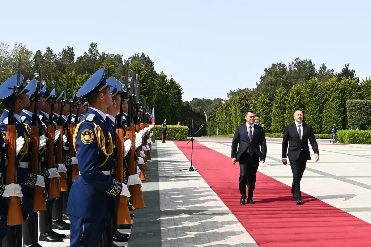 Official welcoming ceremony for President of Kyrgyzstan held in Azerbaijan