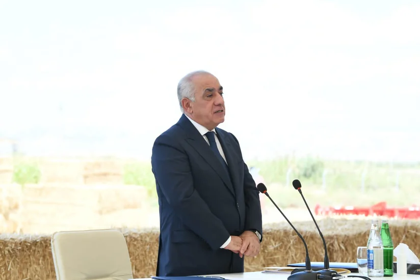 Baş nazir Ağsuda müşavirə keçirib, buğda istehsalındakı problemlər müzakirə olunub