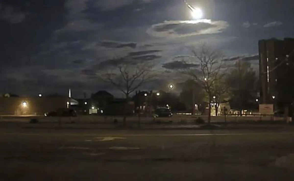 ​На севере США зафиксировано падение метеорита - ВИДЕО
