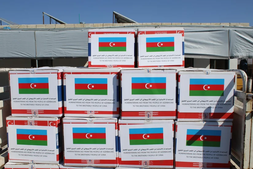 Гумпомощь Азербайджана распределена в лагере для беженцев в Сирии