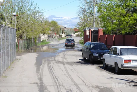 Kürdəmirdə güclü yağış fəsadlar törədib - FOTO