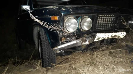 В Товузе перевернулся автомобиль, есть пострадавший