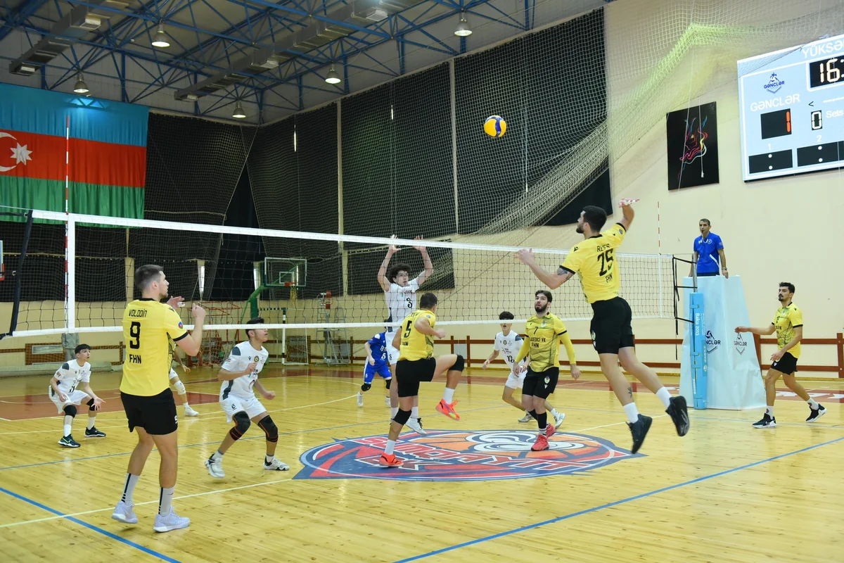 Kişi voleybolçular arasında Azərbaycan Yüksək Liqasında I tura yekun vurulub