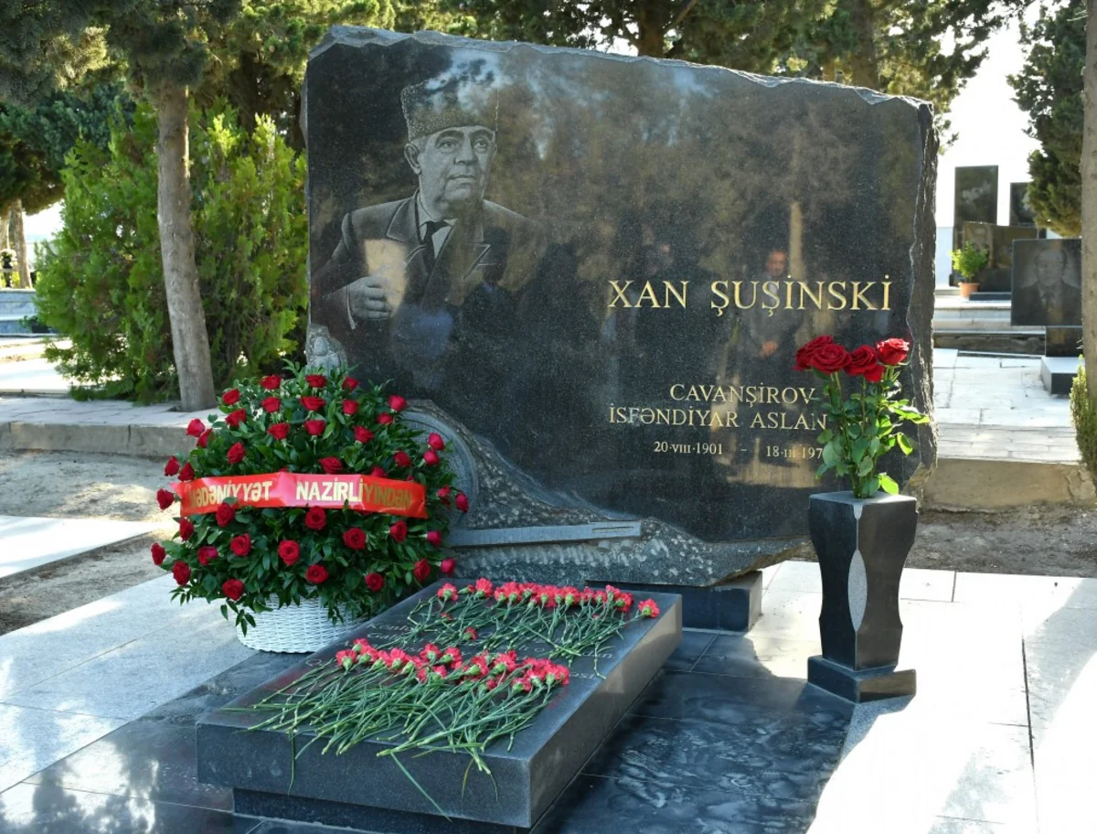 Xan Şuşinskinin məzarı ziyarət olunub