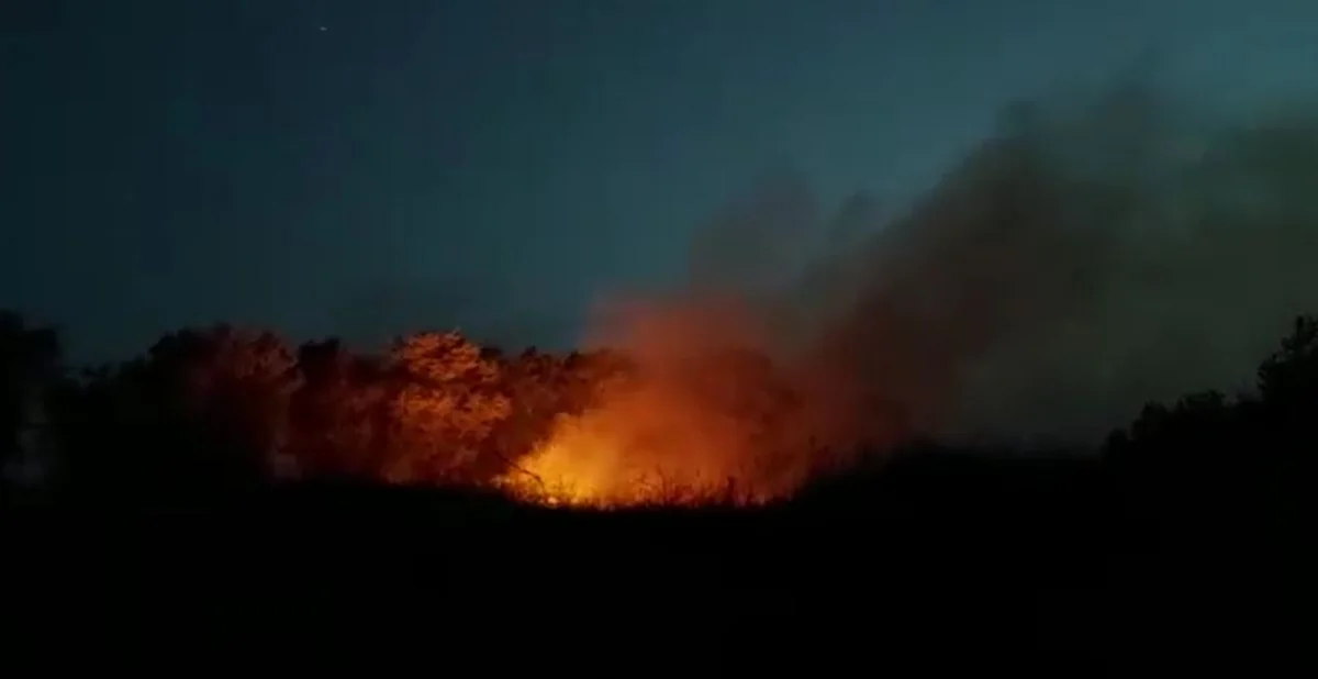 На азербайджано-иранской границе произошел пожар