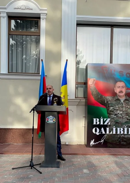 Kişinyovda Zəfər Gününə həsr olunmuş yürüş və bayram tədbiri keçirilib