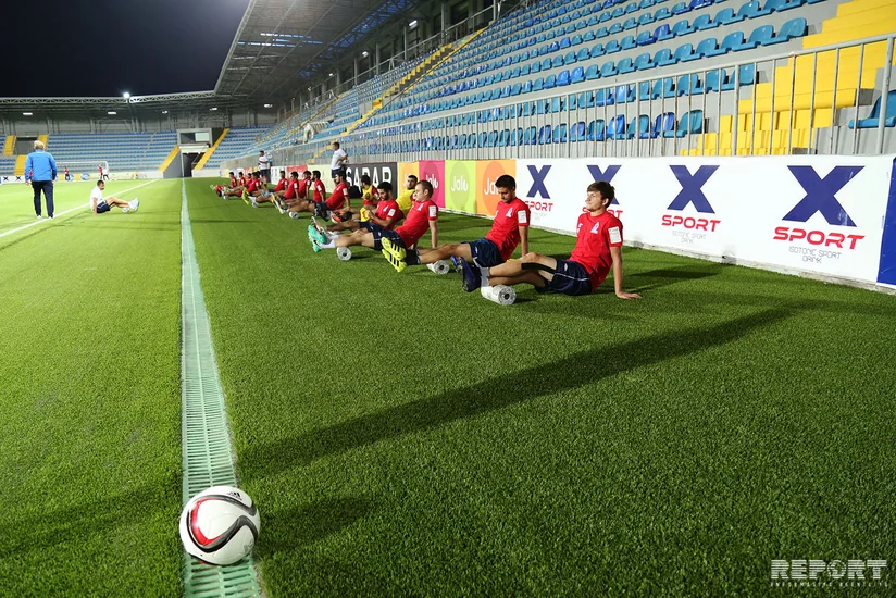 Azərbaycan millisi növbəti məşqini keçirib - FOTOREPORTAJ