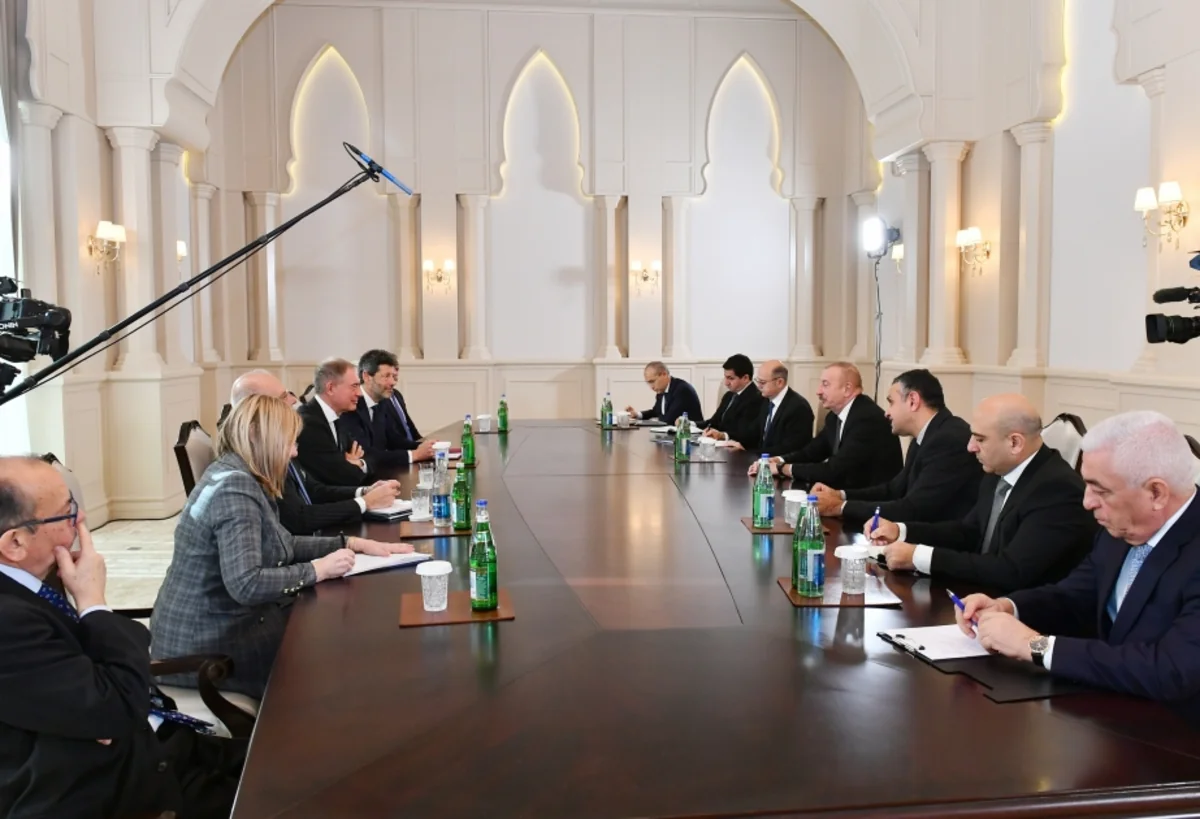 President Ilham Aliyev receives Minister of Enterprises and Made in Italy