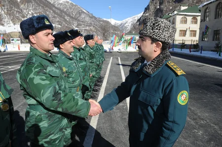 Azərbaycanın ən yüksək zirvəsində yeni sərhəd zastavasının açılışı olub - FOTO