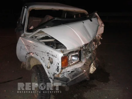 ​Göyçayda yol qəzası baş verib, iki nəfər xəsarət alıb - FOTO