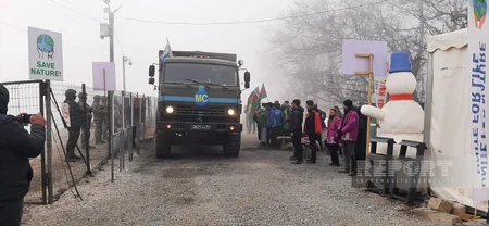 65 cars of Russian peacekeepers move freely on Khankandi-Lachin road