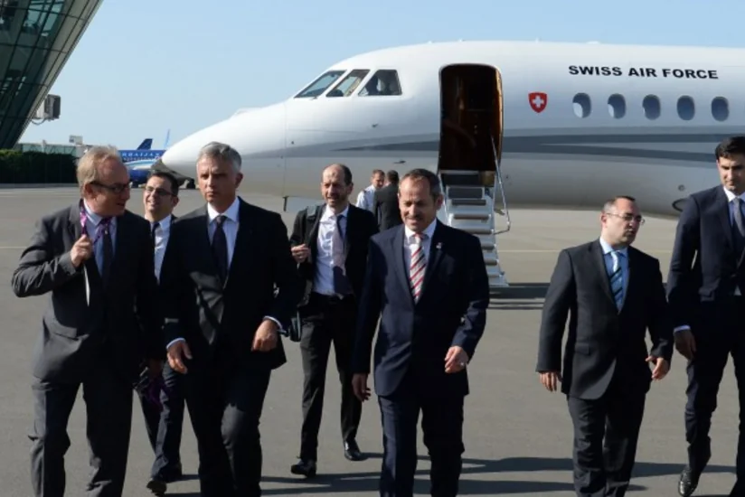 İsveçrənin Federal Şurasının üzvü və Xarici İşlər Departamentinin rəhbəri Bakıdadır