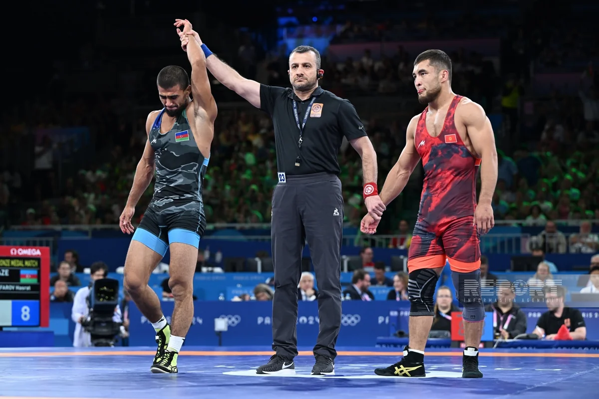 Paris-2024: Azərbaycan güləş yarışlarında ilk medalını qazanıb