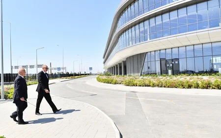 Prezident İlham Əliyev Ələt Azad İqtisadi Zonasının birinci mərhələsinin açılış mərasimində iştirak edib