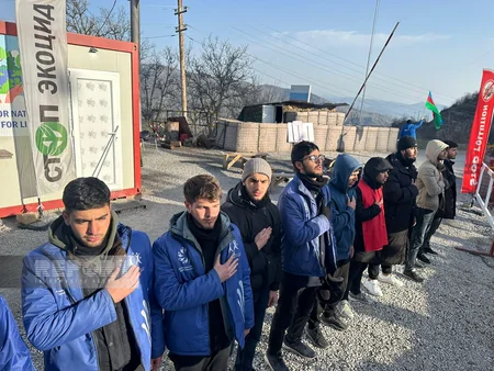 Protest rally on Khankandi-Lachin road enters its 118th day