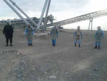 Tərtərdə tank əleyhinə mina tapılıb