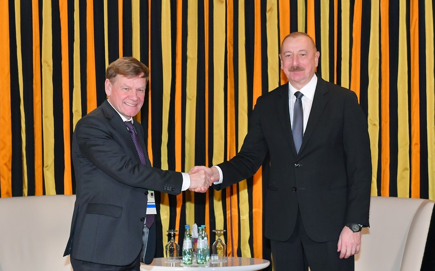 İlham Əliyevin Bundestaqın Almaniya-Cənubi Qafqaz parlament qrupunun sədri ilə görüşü olub