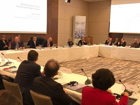 Əbülfəs Qarayev Davosda mədəniyyət nazirlərinin konfransında iştirak edir