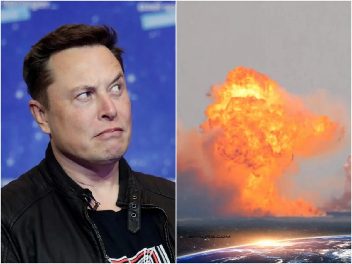 SpaceX's Starship rocket lands but then explodes