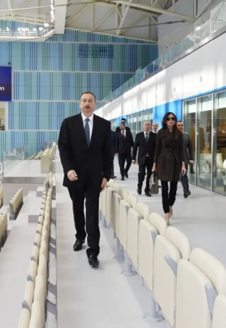 Prezident İlham Əliyev Bakı Su İdmanı Sarayının açılışını edib