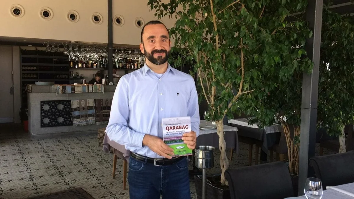 Italian writer's book about Qarabag FC presented in Baku