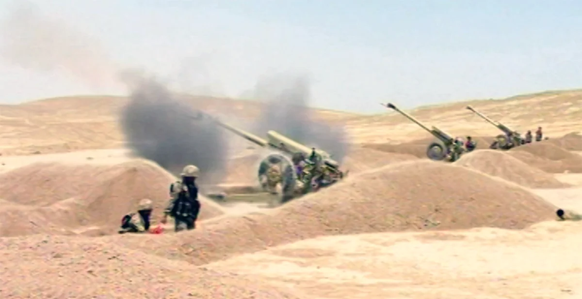 Artillery units of Azerbaijan Army conduct live-fire exercises