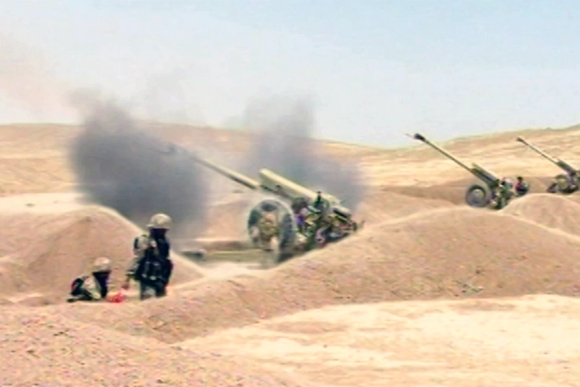 Artillery units of Azerbaijan Army conduct live-fire exercises