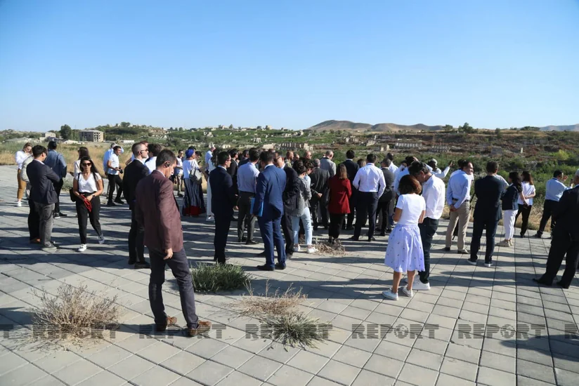 Foreign diplomats, military attaches see destruction in Azerbaijan's Fuzuli