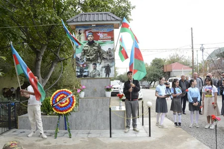 Antiterror tədbirləri zamanı şəhid olan Amil Tanrıverdiyevin anım mərasimi keçirilib 