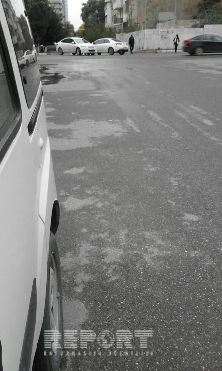 Xətai rayonunda yol qəzası baş verib - FOTO