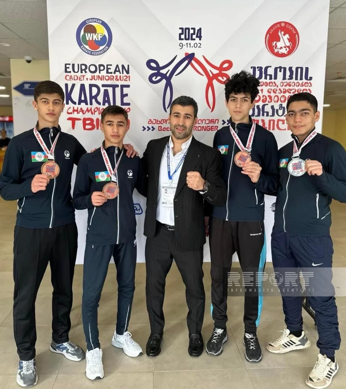 Azərbaycanın yeniyetmə və gənc karateçiləri Avropa birinciliyini 8 medalla başa vurublar