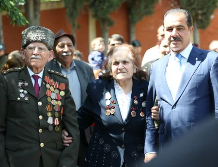 Gəncədə 9 May - Qələbə Günü qeyd edilib - FOTO - VİDEO