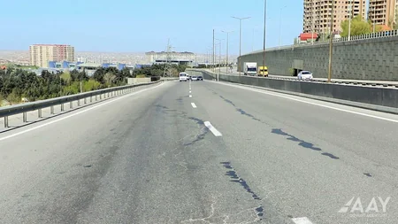 Bakı Dairəvi avtomobil yolunun bir hissəsində təmir işləri aparılıb