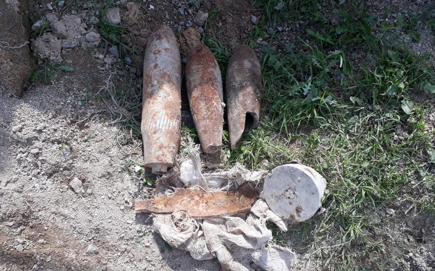 Göygöldə 3 ədəd partlamamış hərbi sursat tapılıb