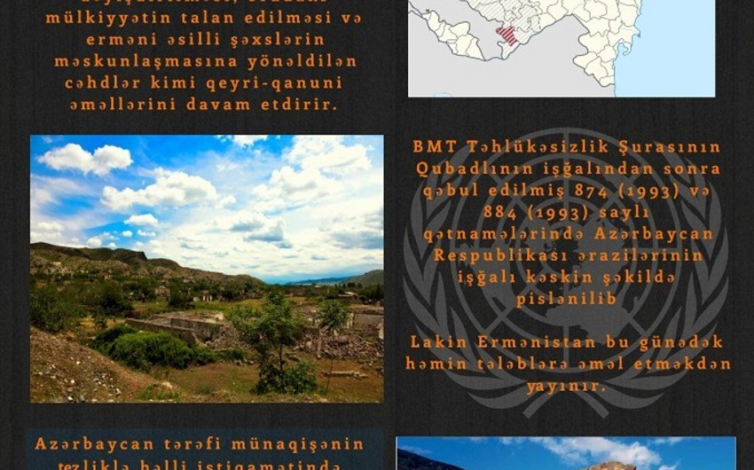 Dağlıq Qarabağın azərbaycanlı icması Qubadlının işğalının ildönümü ilə bağlı bəyanat yayıb