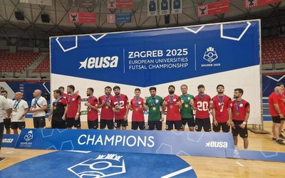 Azərbaycanlı tələbələr Avropa Universitetləri Futzal Çempionatının qalibi olub