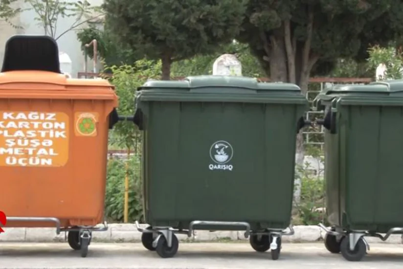 Bakıda zibil qutularının qapaqları oğurlanıb