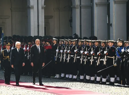 Official welcome ceremony held for President Ilham Aliyev in Rome