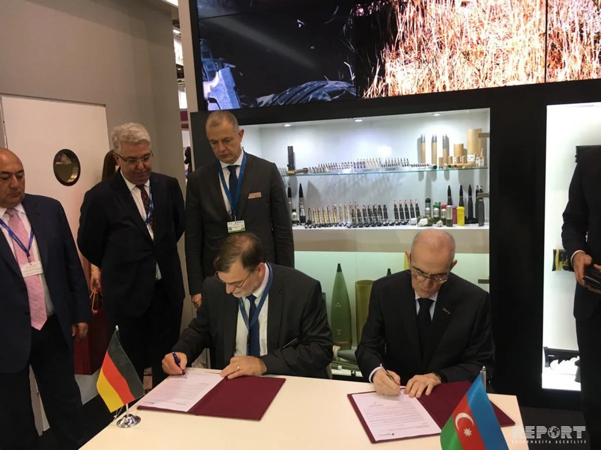 Cooperation document signed between Defense Industry Ministry of Azerbaijan and German company