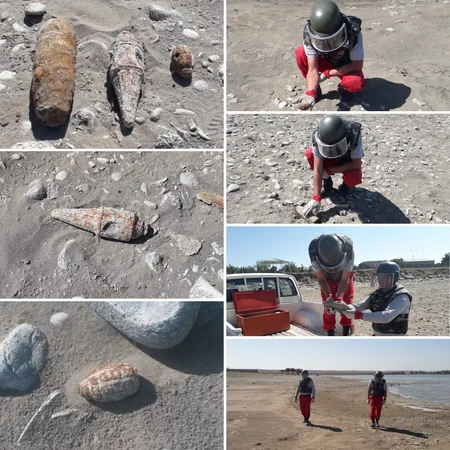 Ağstafada top mərmisi və əl qumbarası tapılıb