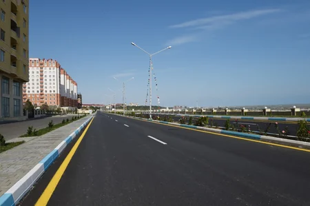 President Ilham Aliyev viewed newly renovated Sahil Street in Sumgayit