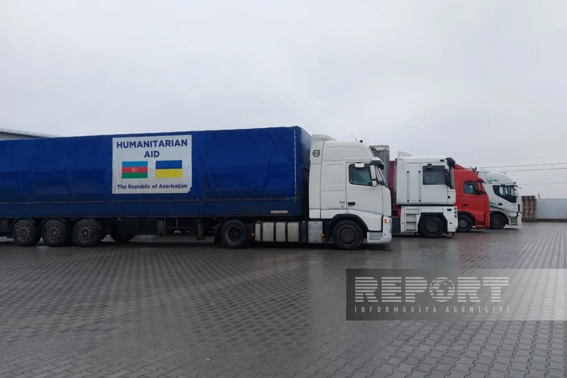 Часть гумпомощи из Азербайджана достигла Украины