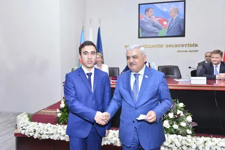 Rovnag Abdullayev congratulates three brothers selected BHOS