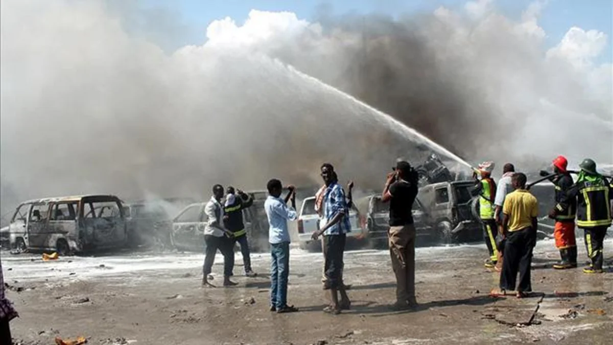 Somalidə institutda yanğın olub, 49 nəfər yaralanıb