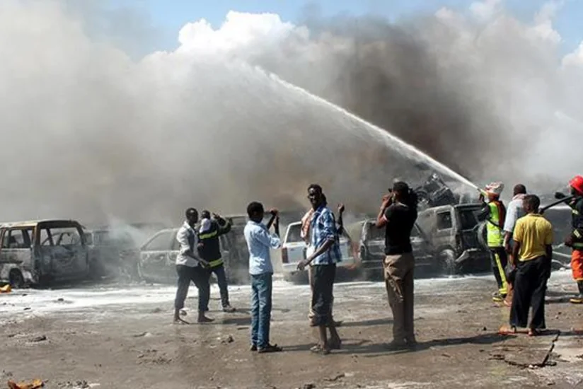 Somalidə institutda yanğın olub, 49 nəfər yaralanıb