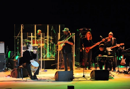 Steven Seagal gives concert at Heydar Aliyev Center