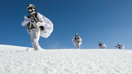 Azerbaijani exclave garrison troops hold special tactical drills