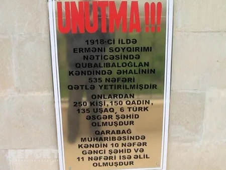 Hacıqabulda Qafqaz İslam Ordusunun əsgərlərinin xatirəsinə abidə ucaldılıb - FOTO