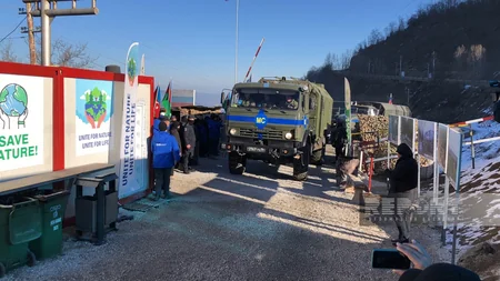 Сегодня по дороге Ханкенди-Лачын беспрепятственно проехали 54 автомобиля миротворцев